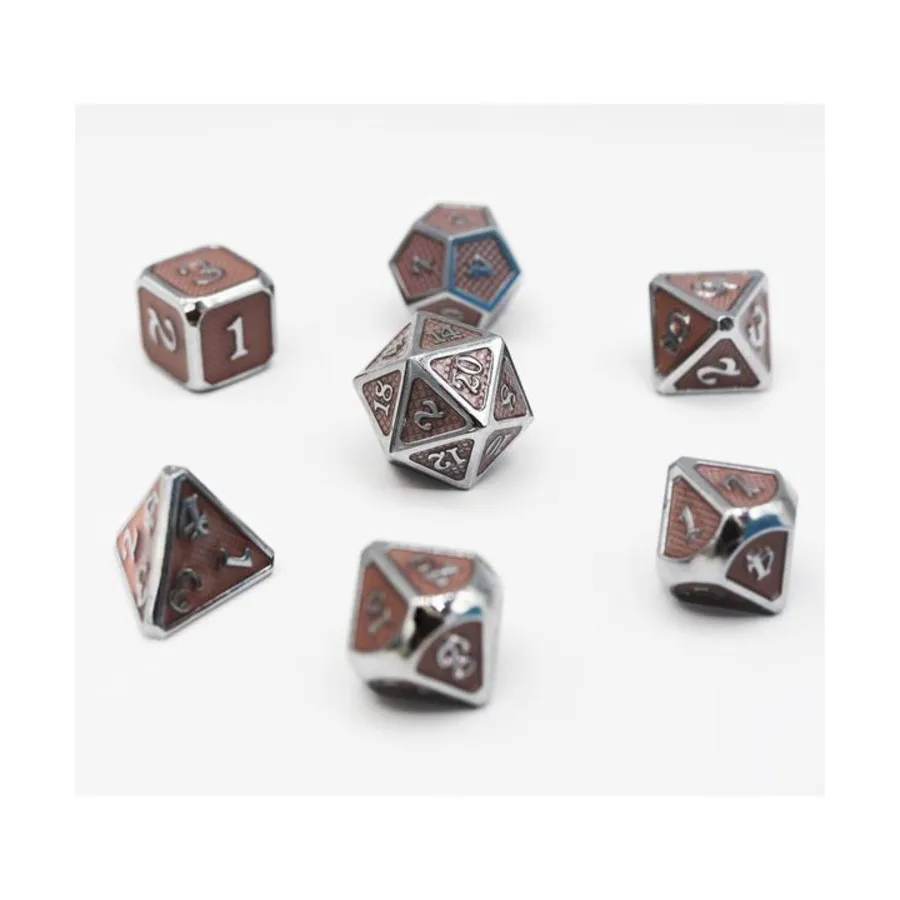 

Поликомплект - сетка цвета шампанского (7), Dice Sets - Metal (Foam Brain Games)