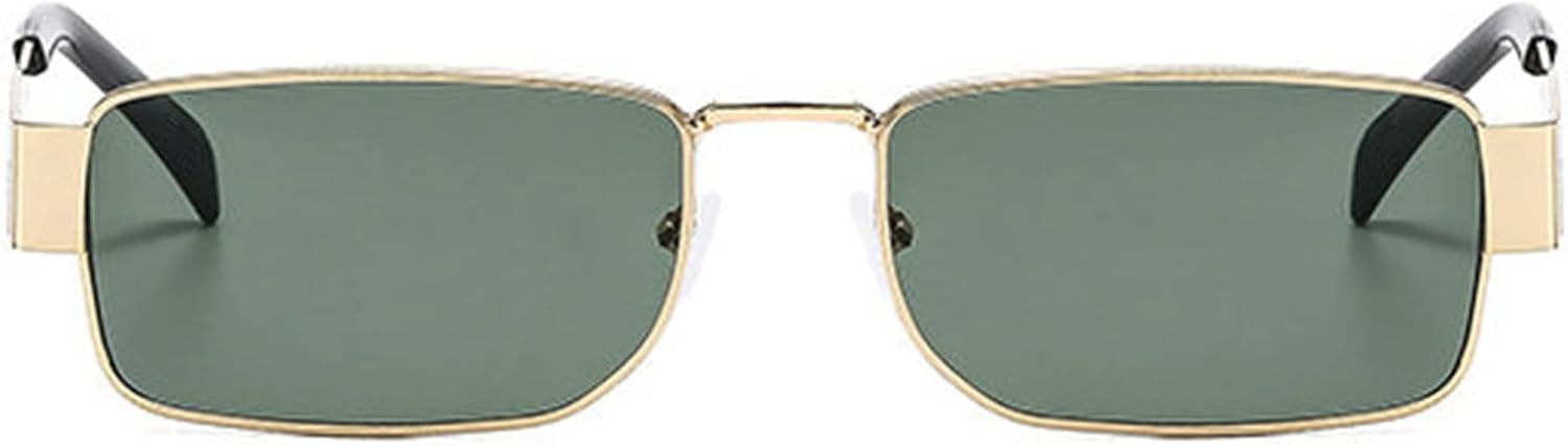 

Солнцезащитные очки Willochra Fashion Rectangle для женщин, ретро, ​​металлическая оправа, градиентные очки для активного отдыха, солнцезащитные очки для мужчин в стиле панк, защита от ультрафиолета UV400, C5