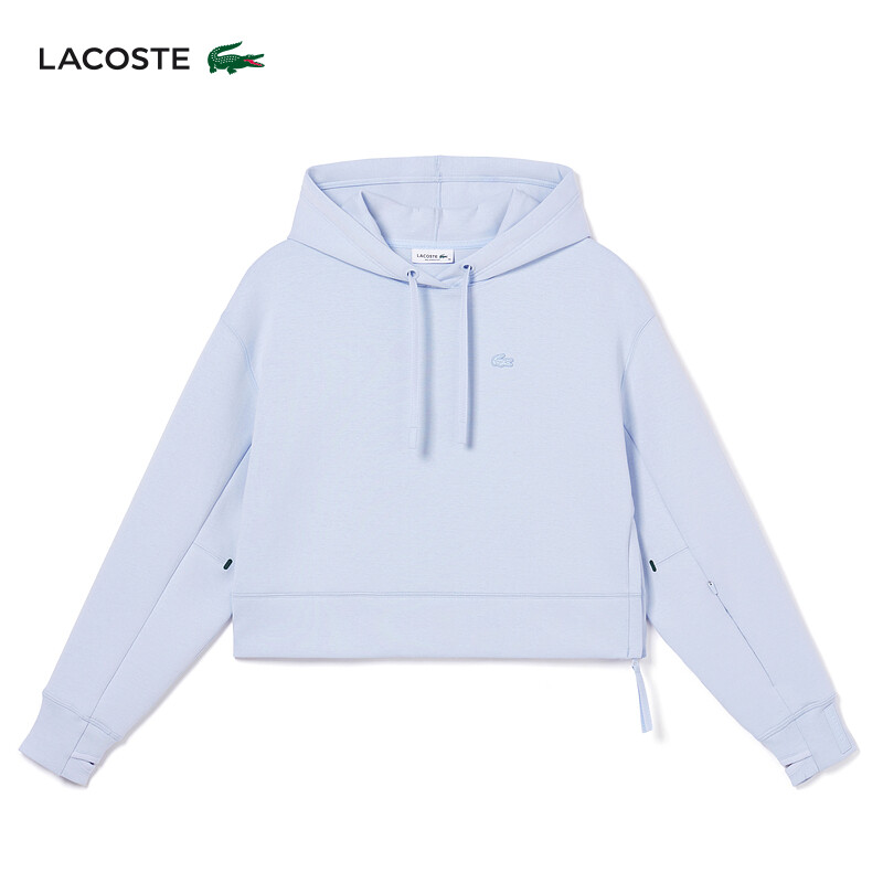 

Толстовка короткая женская Lacoste с капюшоном, синий