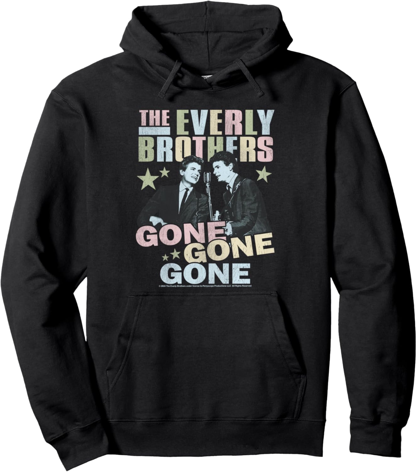 

Худи The Everly Brothers Gone Gone Popfunk, черный