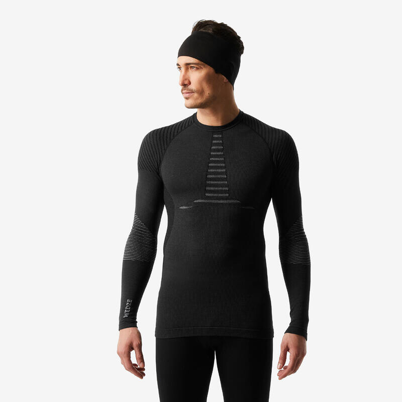 

Мужская термофутболка Wedze, цвет negro ahumado/carbon grey/carbon grey