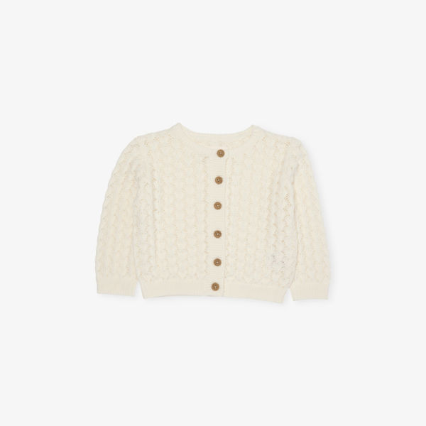 

Кардиган The Little Tailor с ажурной вязкой, бежевый