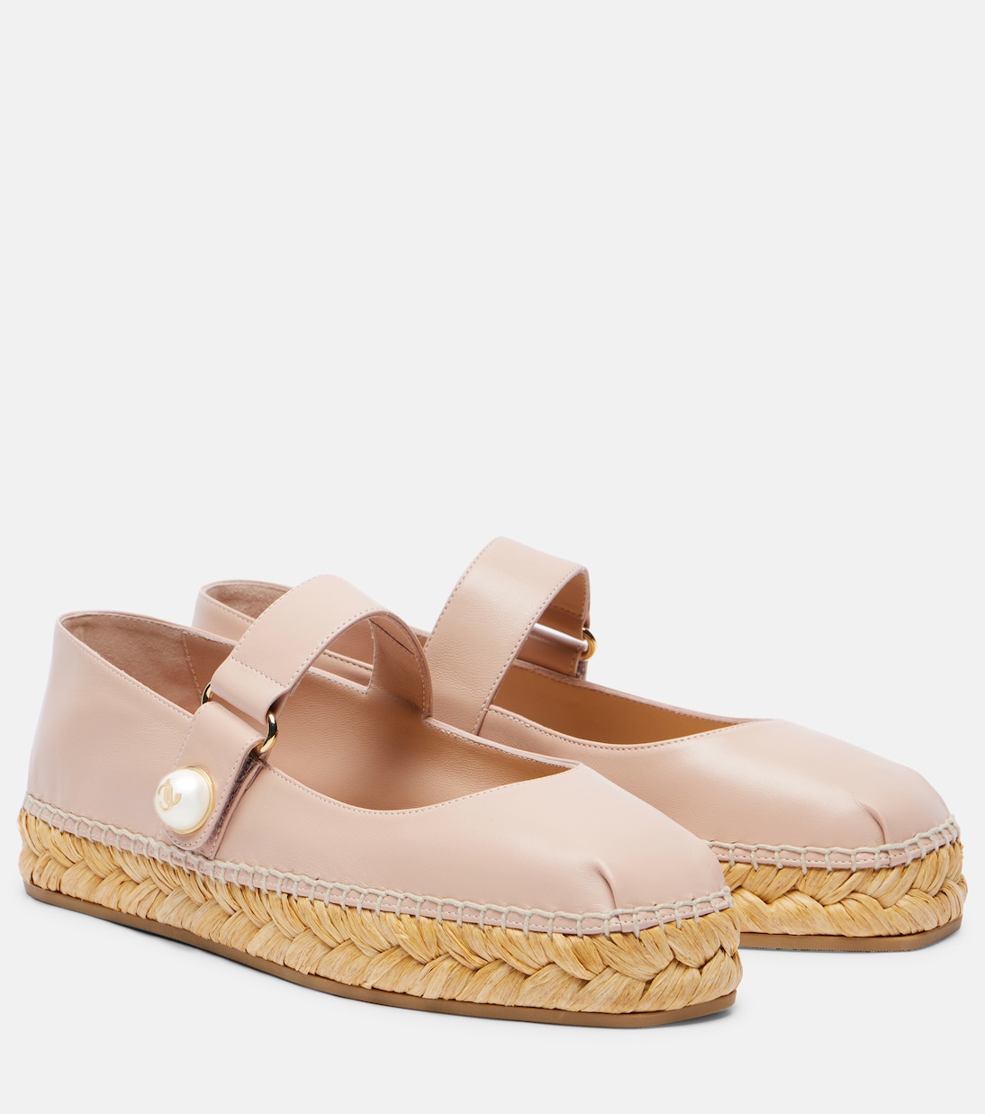 Фаянсовые кожаные эспадрильи Jimmy Choo, Macaron