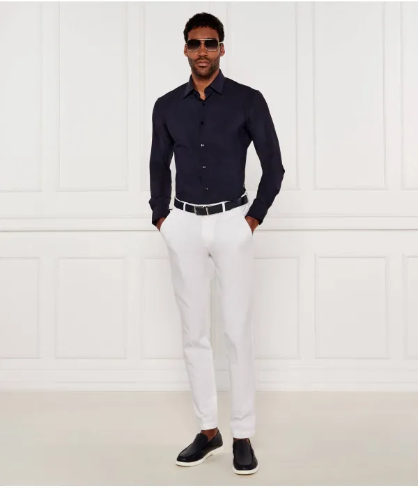 Рубашка p-hank-kent-c1-222 Slim fit Boss, синий — фото 2