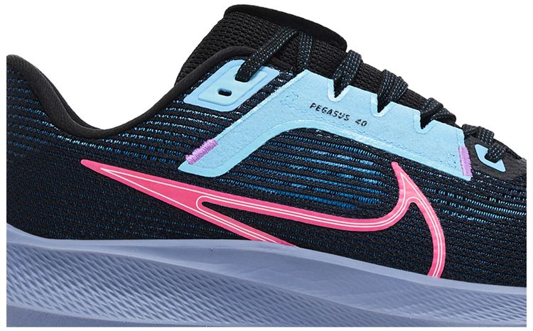 Кроссовки Nike Air Zoom Pegasus 40 SE 'Black Hyper Pink', черный — фото 2