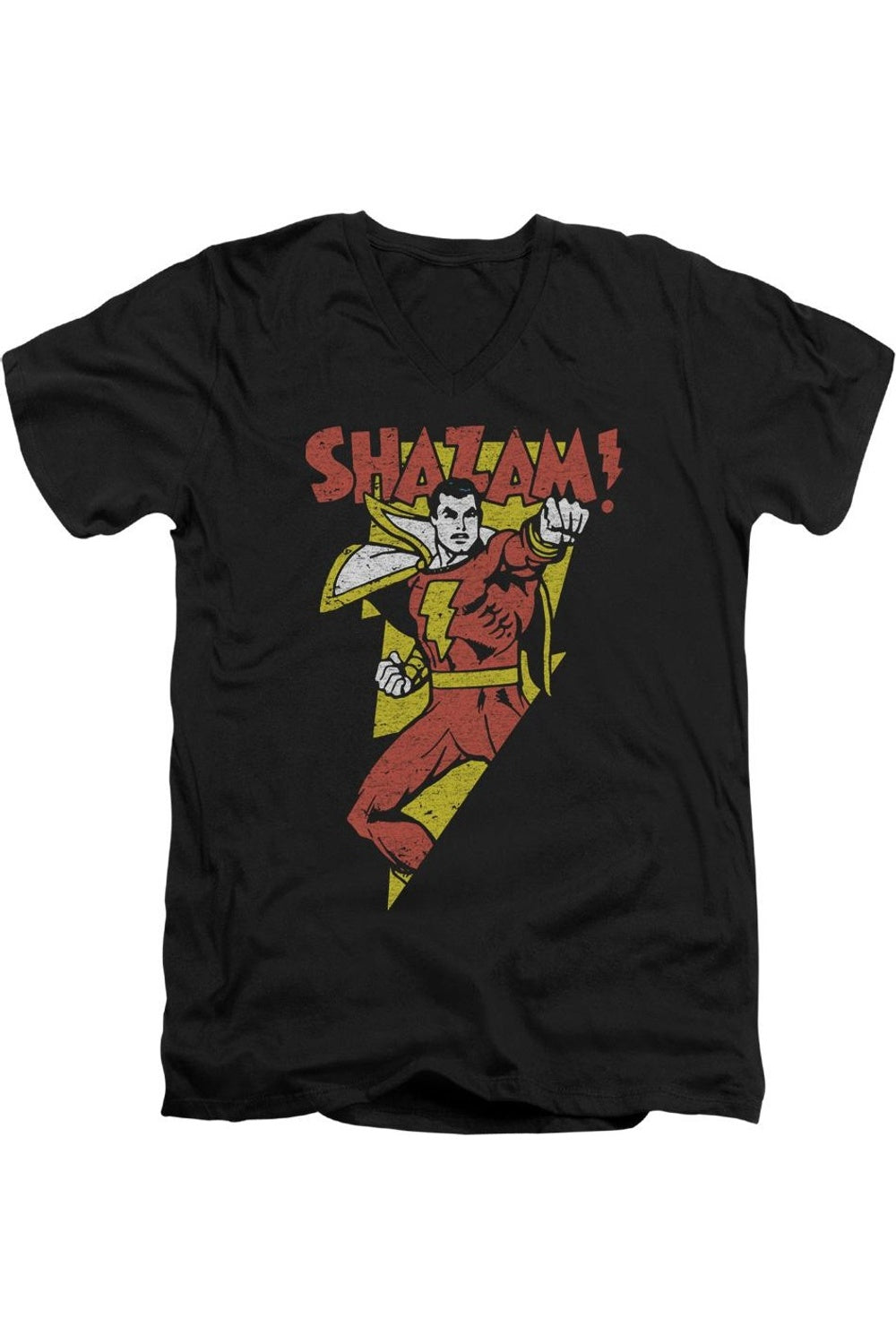 

DC Comics In Bolt Короткий рукав Взрослый V-образный вырез Премиум Хлопок Футболка / Футболка Gildan, черный