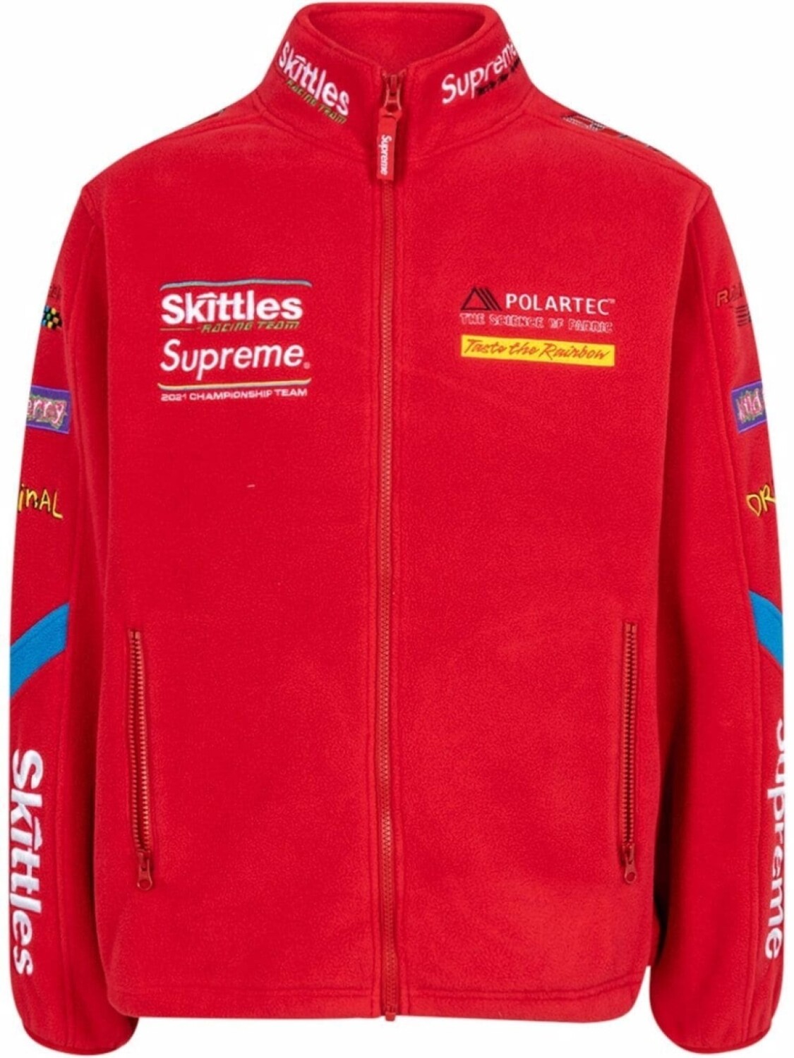 

Куртка из коллаборации с Skittles x Polartec Supreme, красный