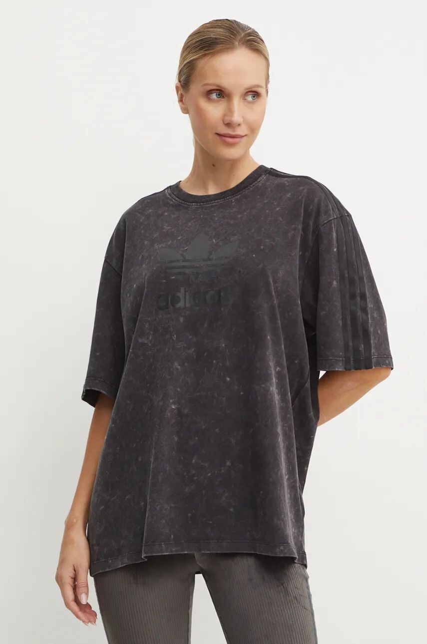 

Хлопковая футболка adidas Originals Wash Tee, черный