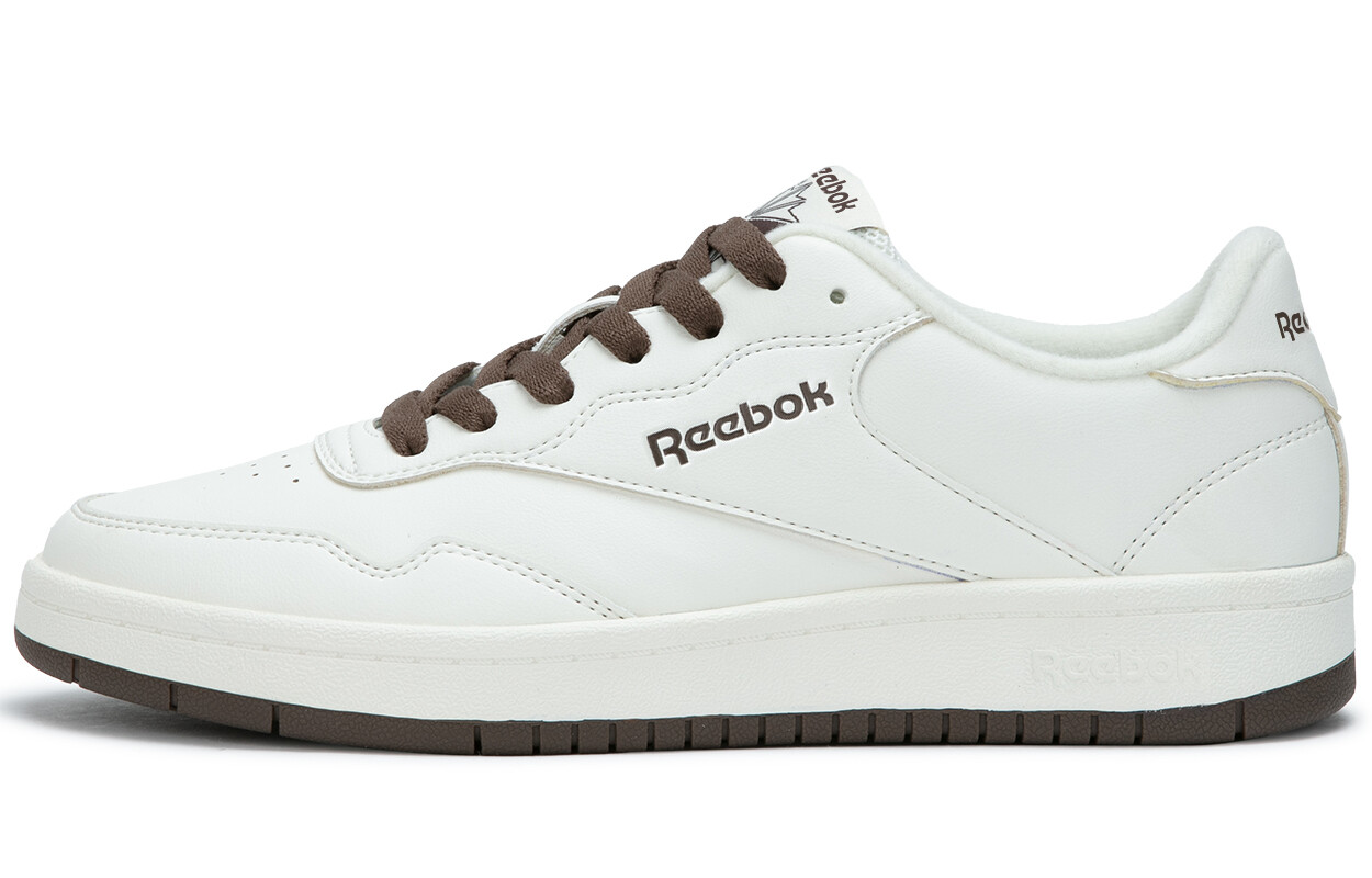 

Кроссовки Reebok Skateboarding Shoes Unisex Low-top White/Brown, белый