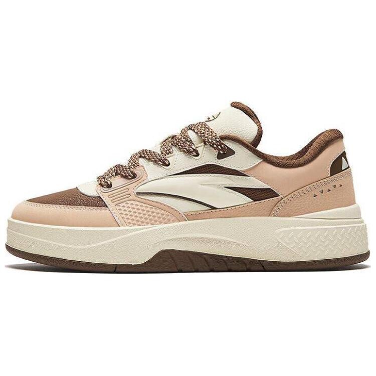 

Кроссовки ANTA Skateboarding Shoes Women's Low-top Light Walnut Color/Decayed Wood Brown/Light Beige, коричневый
