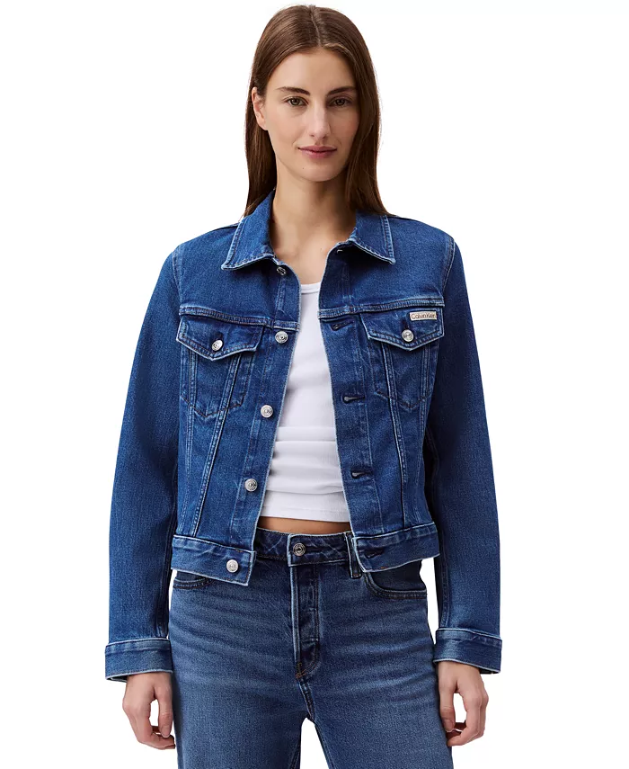 

Женская классическая джинсовая куртка Trucker Calvin Klein Jeans, синий