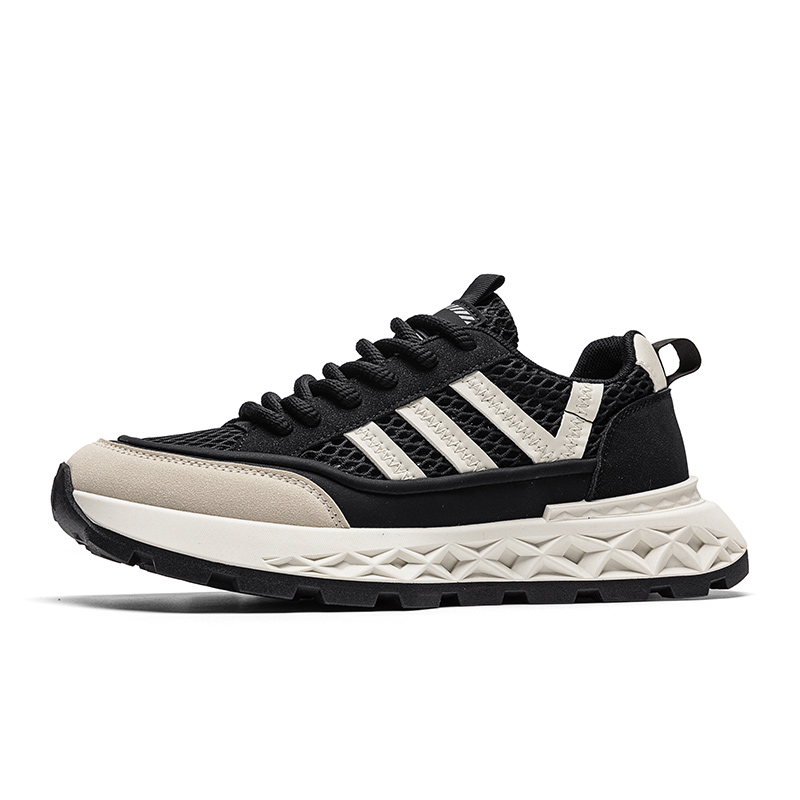 

Легкие и дышащие низкие мужские кроссовки для скейтбординга BOLE, Black