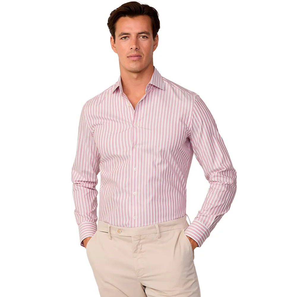 

Рубашка Hackett Melange Pinpoint, розовый