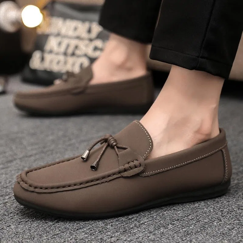 Лоферы мужские замшевые, Loafers & Slip-Ons, коричневый UOPYNE — фото 4