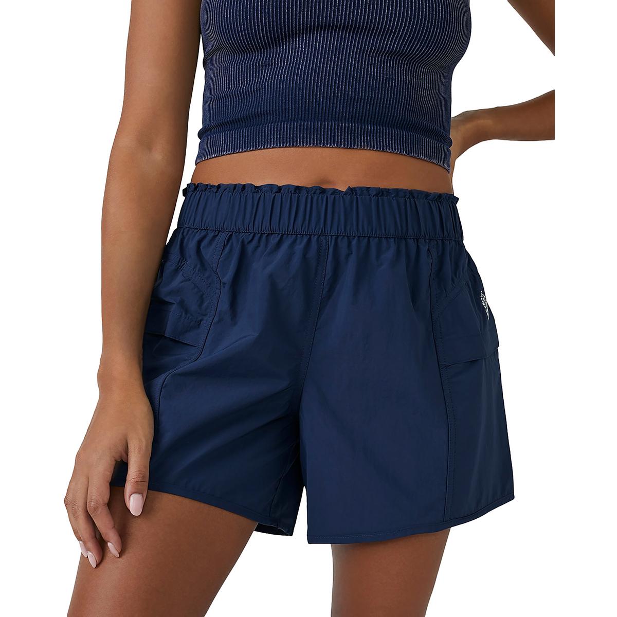 

Женские спортивные шорты из полиэстера, повседневные шорты FP Movement by Free People, синий