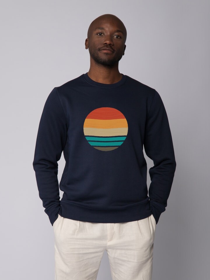 

Толстовка wat Apparel Retro Sunset Ocean, темно-синий
