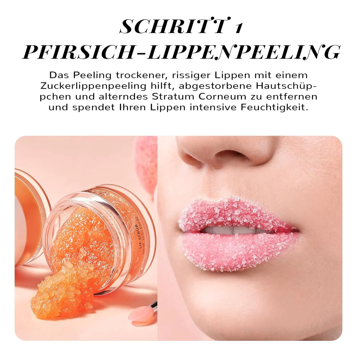 Набор для ухода за губами «Peach Lip Care Set» от ANAiRUi Anai Rui, Peach — фото 4