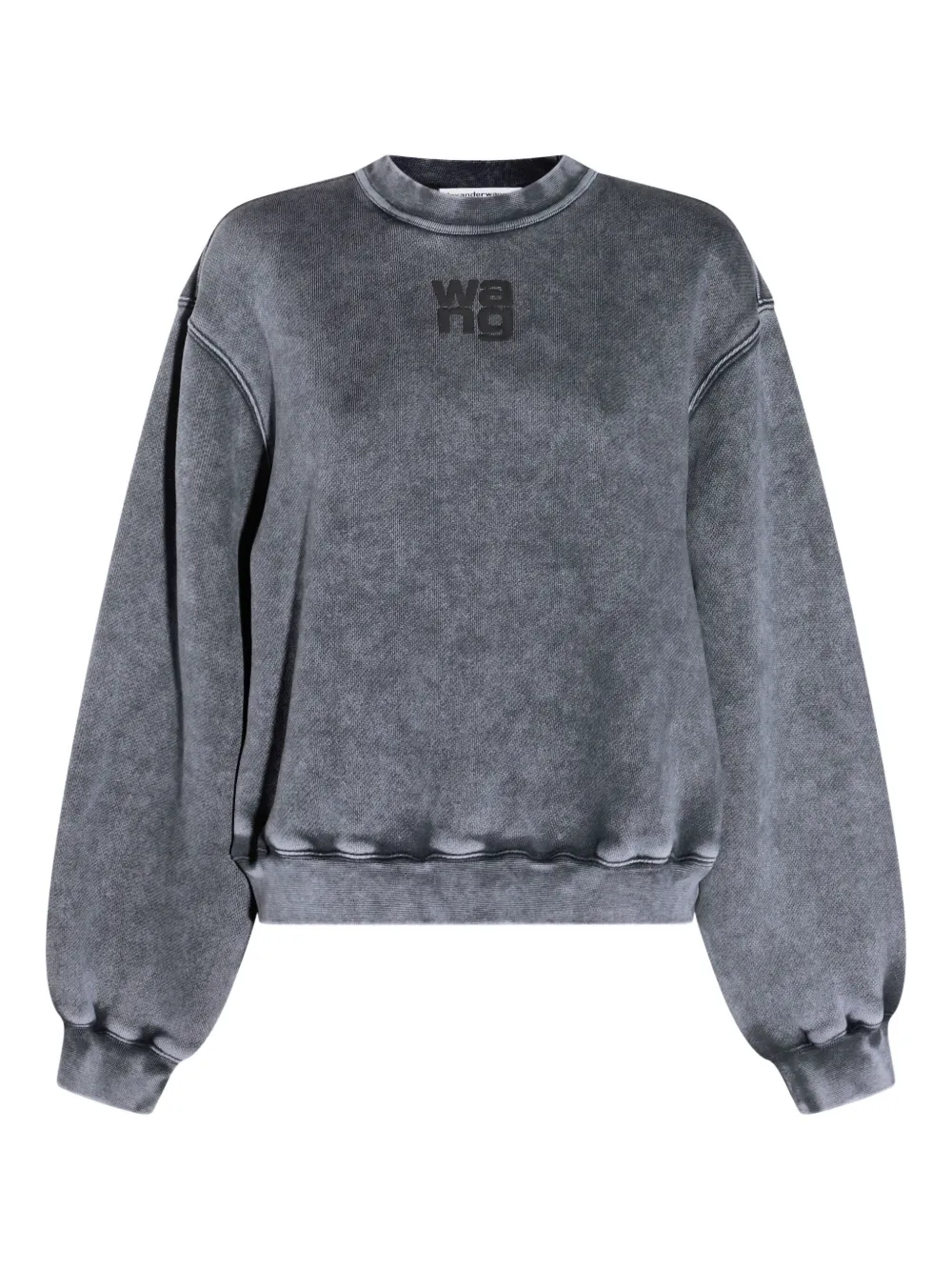 

Свитшот с вышитым логотипом Alexander Wang, серый
