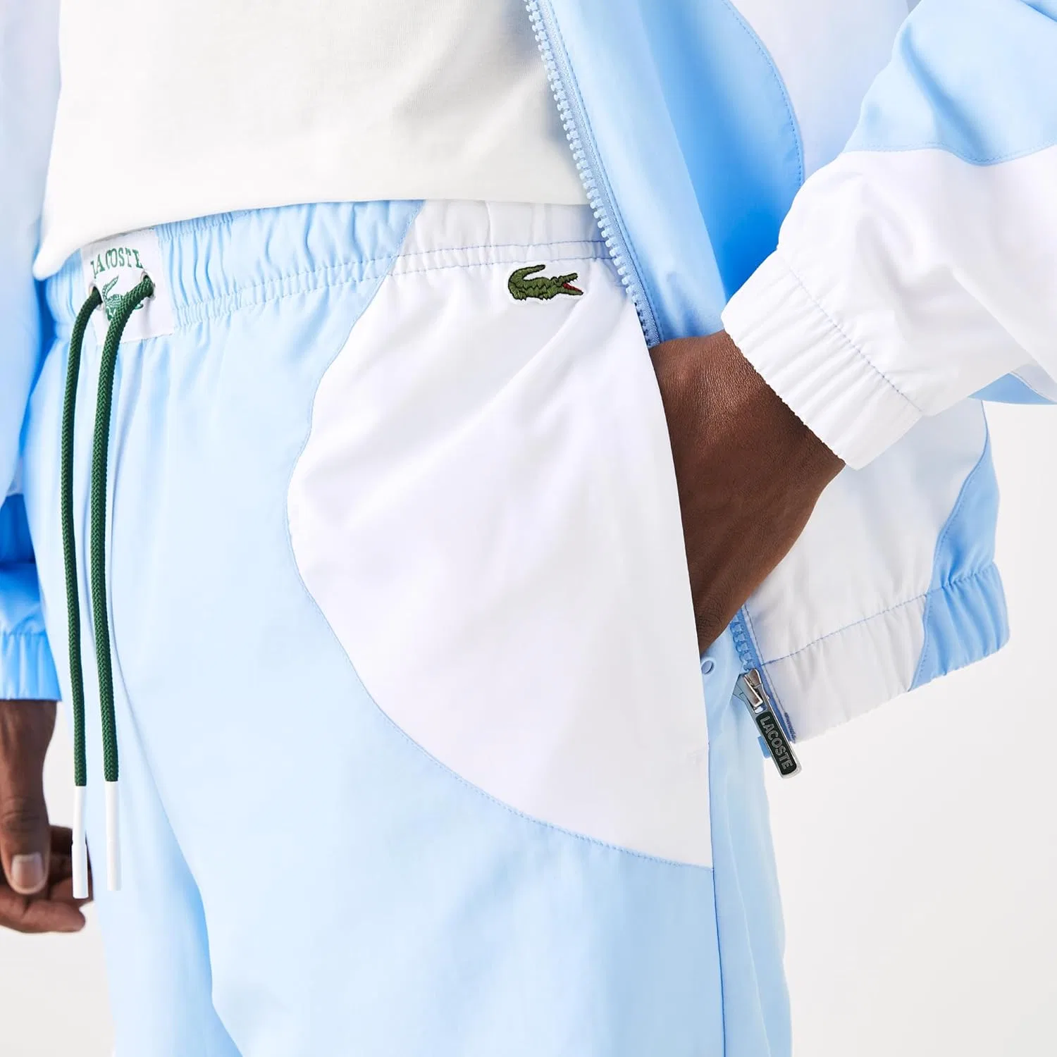 Спортивные брюки Lacoste Heritage Graphic, мужские, с вышитым крокодилом, черный — фото 4