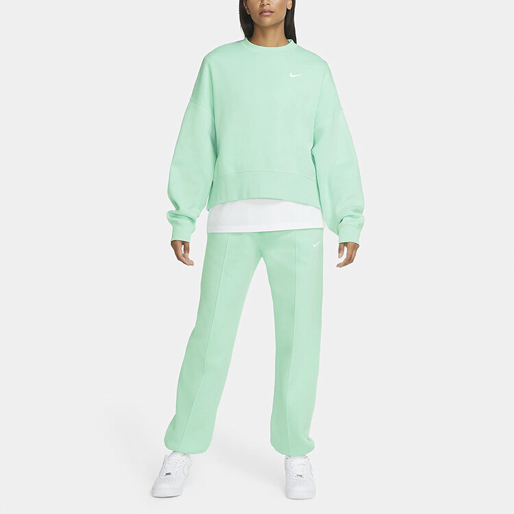 Трикотажные спортивные штаны серии Sportswear Essentials женские, спокойные, огуречно-зеленые Nike — фото 3