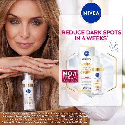 Сыворотка Nivea — Cellular Luminous 630 для усовершенствованного лечения против темных пятен, для женщин, 30 мл — фото 2