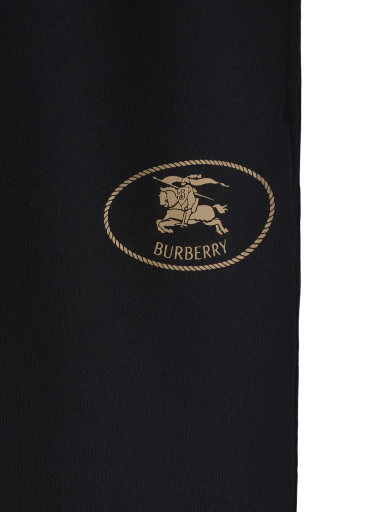 Спортивные брюки Burberry Knight Stamp, хлопок, черный — фото 2