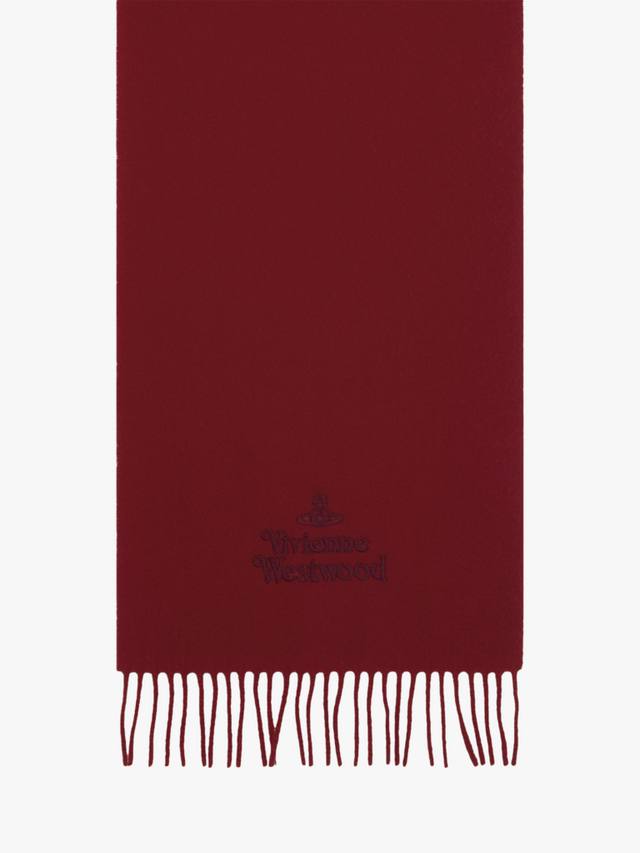 

Шерстяной прямоугольный шарф Vivienne Westwood, Burgundy