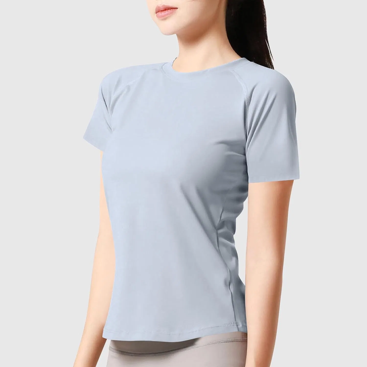 Женская футболка Athletic Slim Fit, бикикав, A#01gray — фото 2