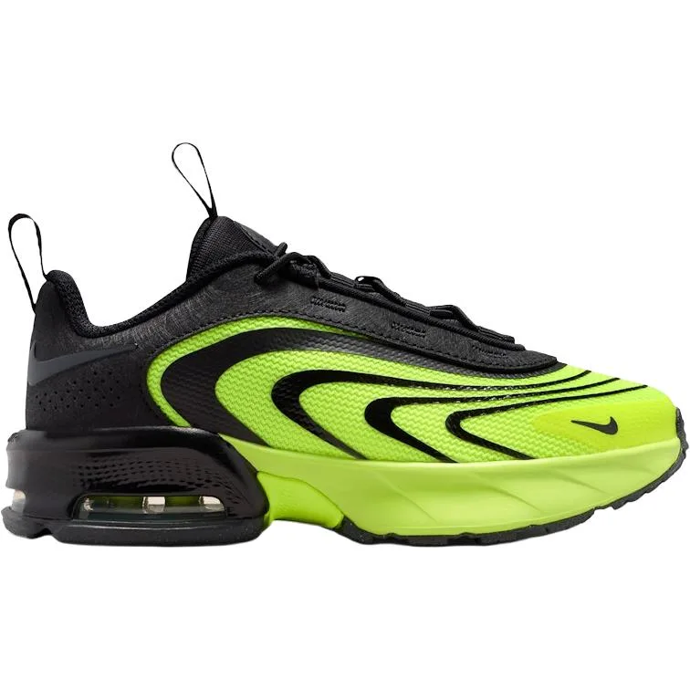 Nike Кроссовки для бега Air Max Fire Low top черно-зеленые детские — фото 3