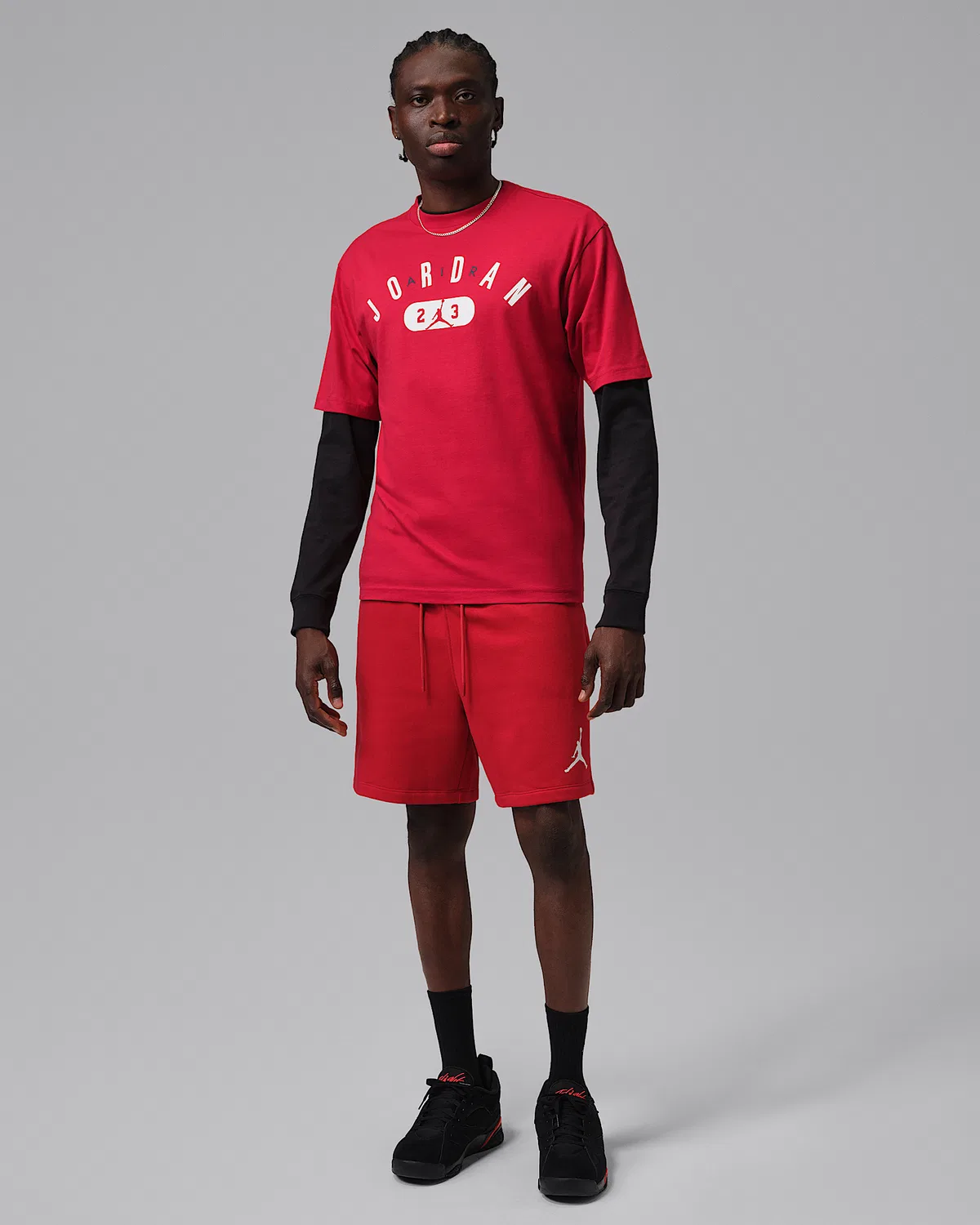 Мужская футболка Jordan, Gym Red/White — фото 4
