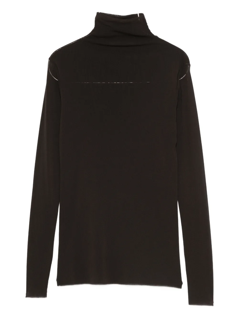 

Футболка с высоким воротником и длинными рукавами D.Exterior, коричневый