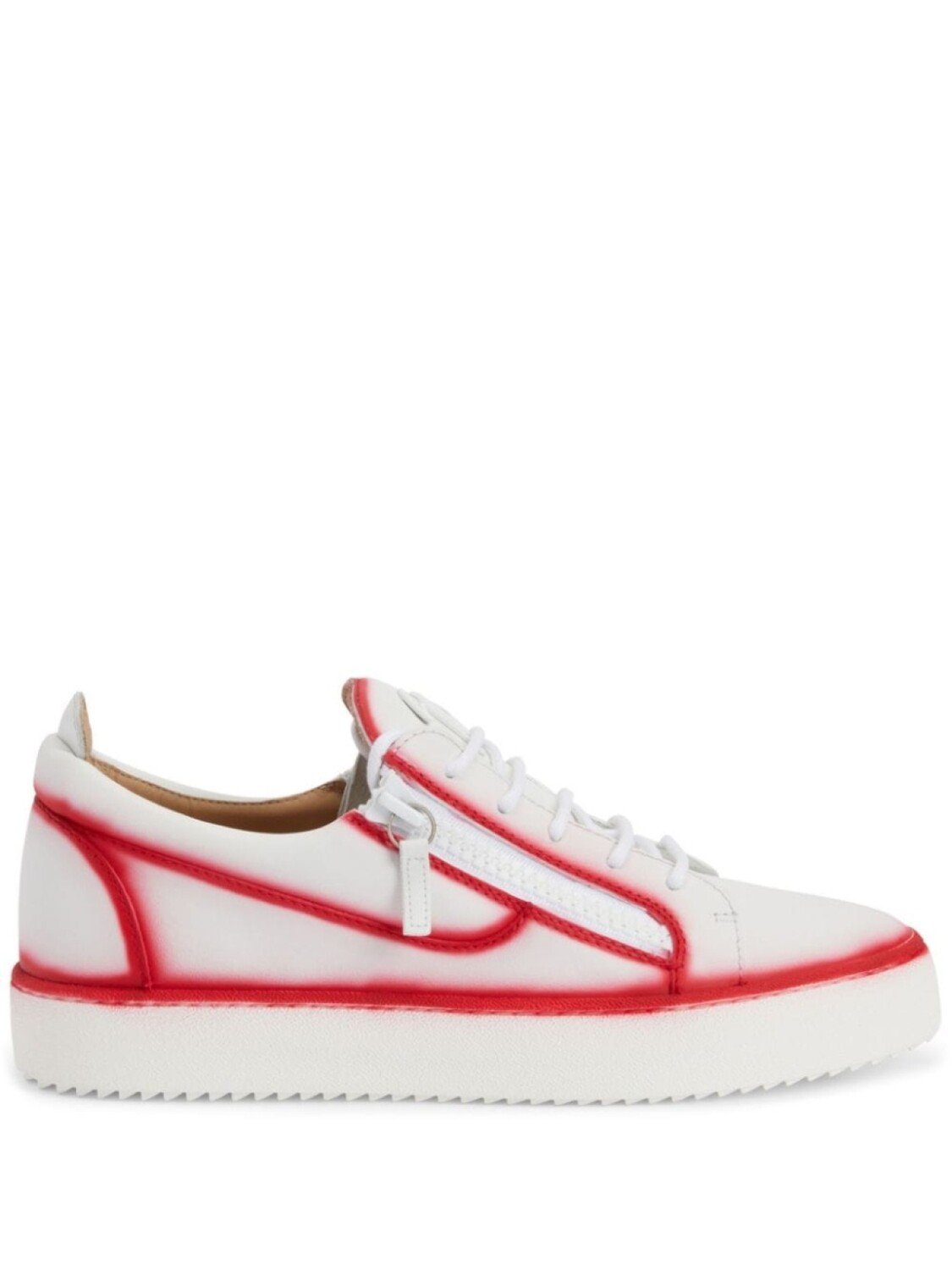 

Кроссовки Giuseppe Zanotti Frankie, белый/красный, Серый;красный, Кроссовки Giuseppe Zanotti Frankie, белый/красный