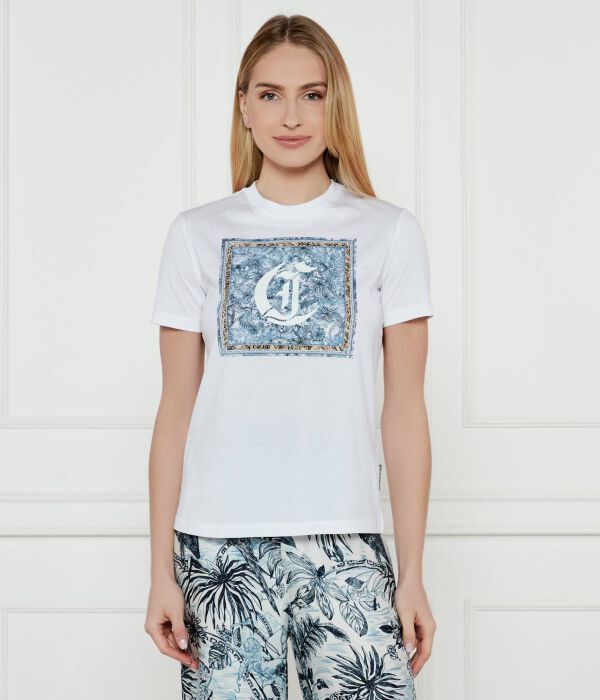 

Футболка женская Just Cavalli с принтом, белый