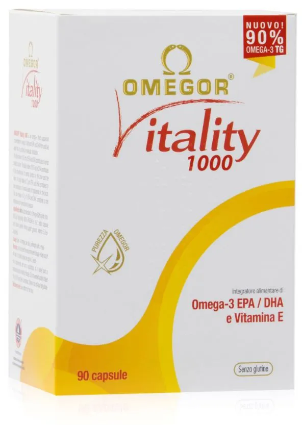 

Omegor Vitality 1000 Омега3, добавка ЭПК и ДГК, 90 мягких таблеток, без глютена