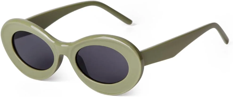 

Солнцезащитные очки с защитой UV400 | Маленькая овальная оправа, коричневые линзы | для женщин и мужчин, для занятий спортом на открытом воздухе и вождения DSVIGF, 06