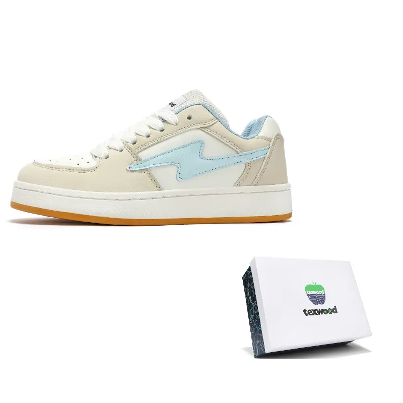 

TEXWOOD Кроссовки для скейтбординга Coverage Balance Low Top унисекс кремово-голубые, цвет Cream Blue