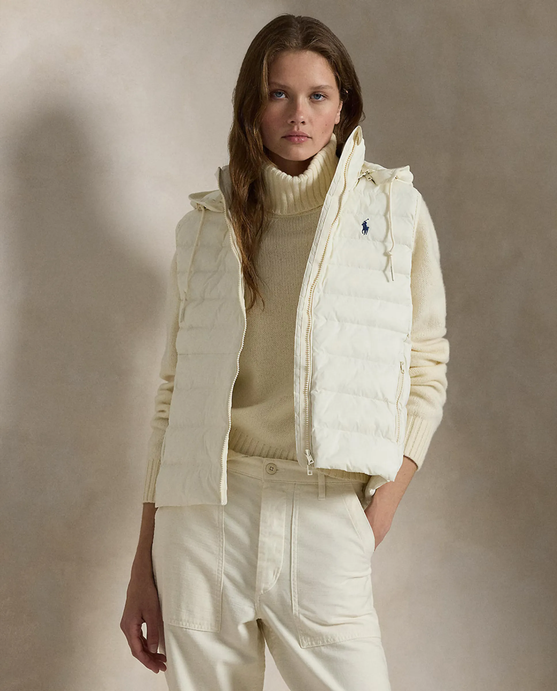 

Женский утепленный жилет с капюшоном Polo Ralph Lauren, естественный, Серый, Женский утепленный жилет с капюшоном Polo Ralph Lauren, естественный