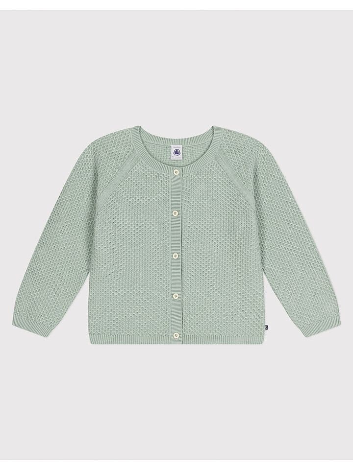 

Кардиган PETIT BATEAU Cardigan, светло-зеленый