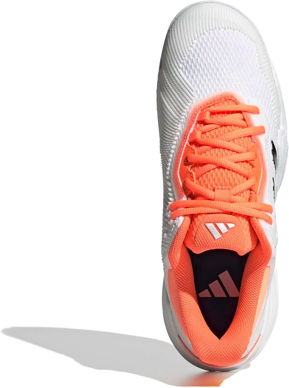 Кроссовки теннисные Adidas Solematch Control 2, White/Black/Lucid Orange — фото 2