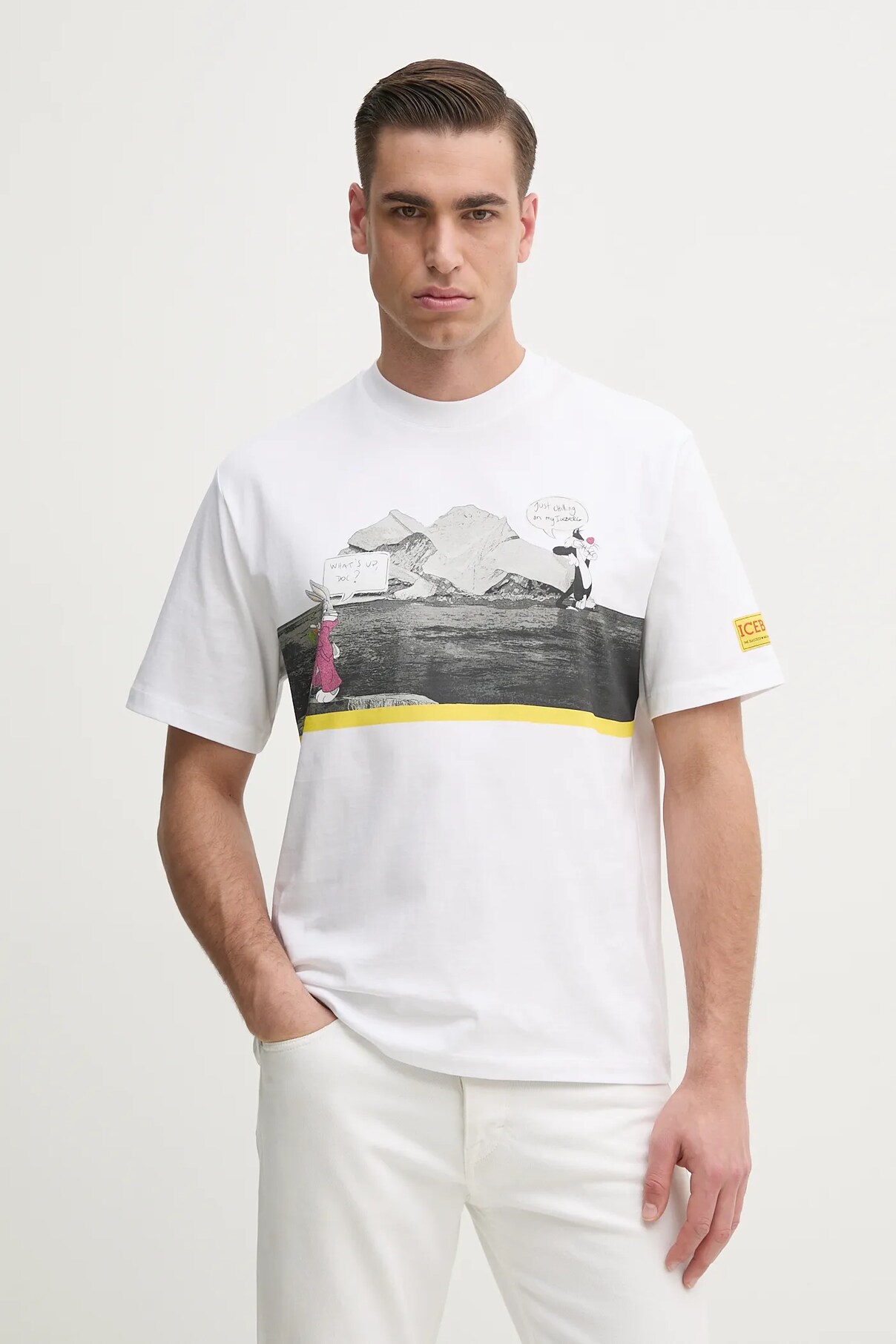 

Футболка из хлопка Iceberg, белый