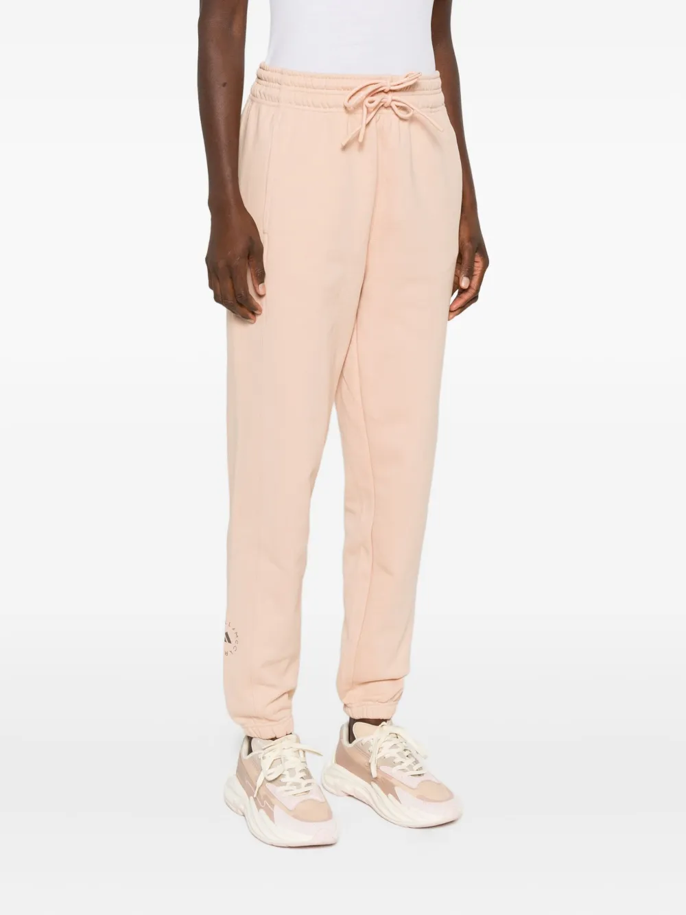 Спортивные брюки с манжетами на шнурке Adidas by Stella McCartney, нейтральный — фото 3