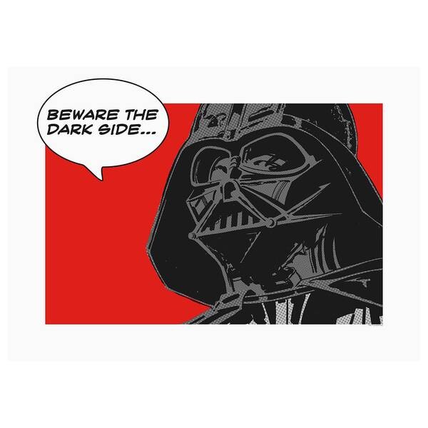 

Фреска Komar Star Wars Comic Quote Vader цвет schwarz/rot