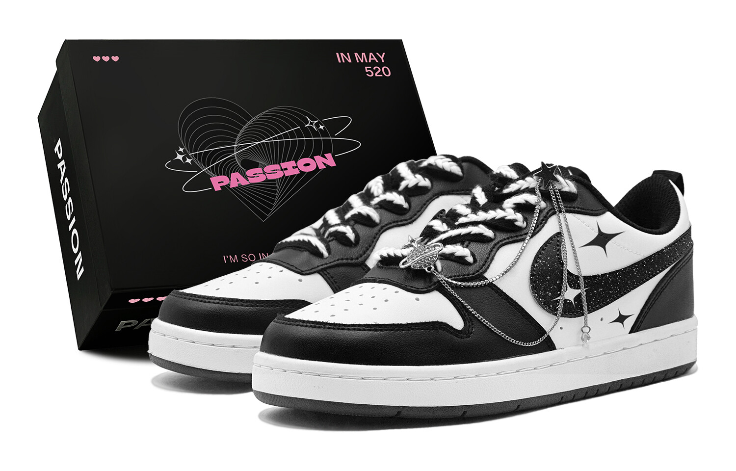 

Кроссовки Nike Court Borough Skateboarding Shoes Women's Low-top Black/white, черный/белый