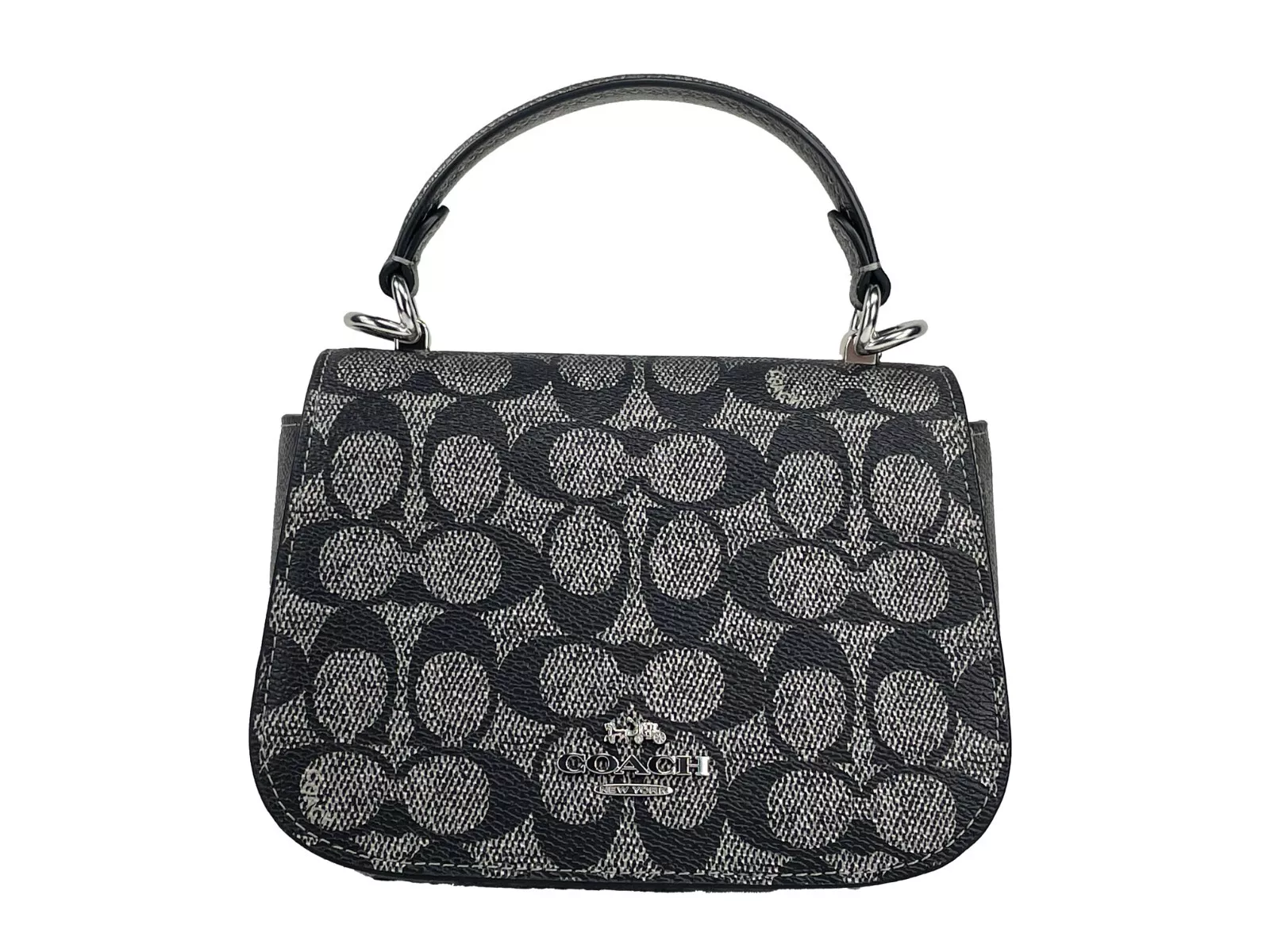 

Сумка Lysa с ​​верхней ручкой Crossbody Gun Metal Coach, серый