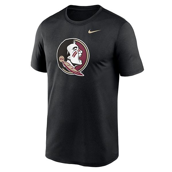 Мужская черная футболка florida state seminoles primetime legend logo Nike — фото 3