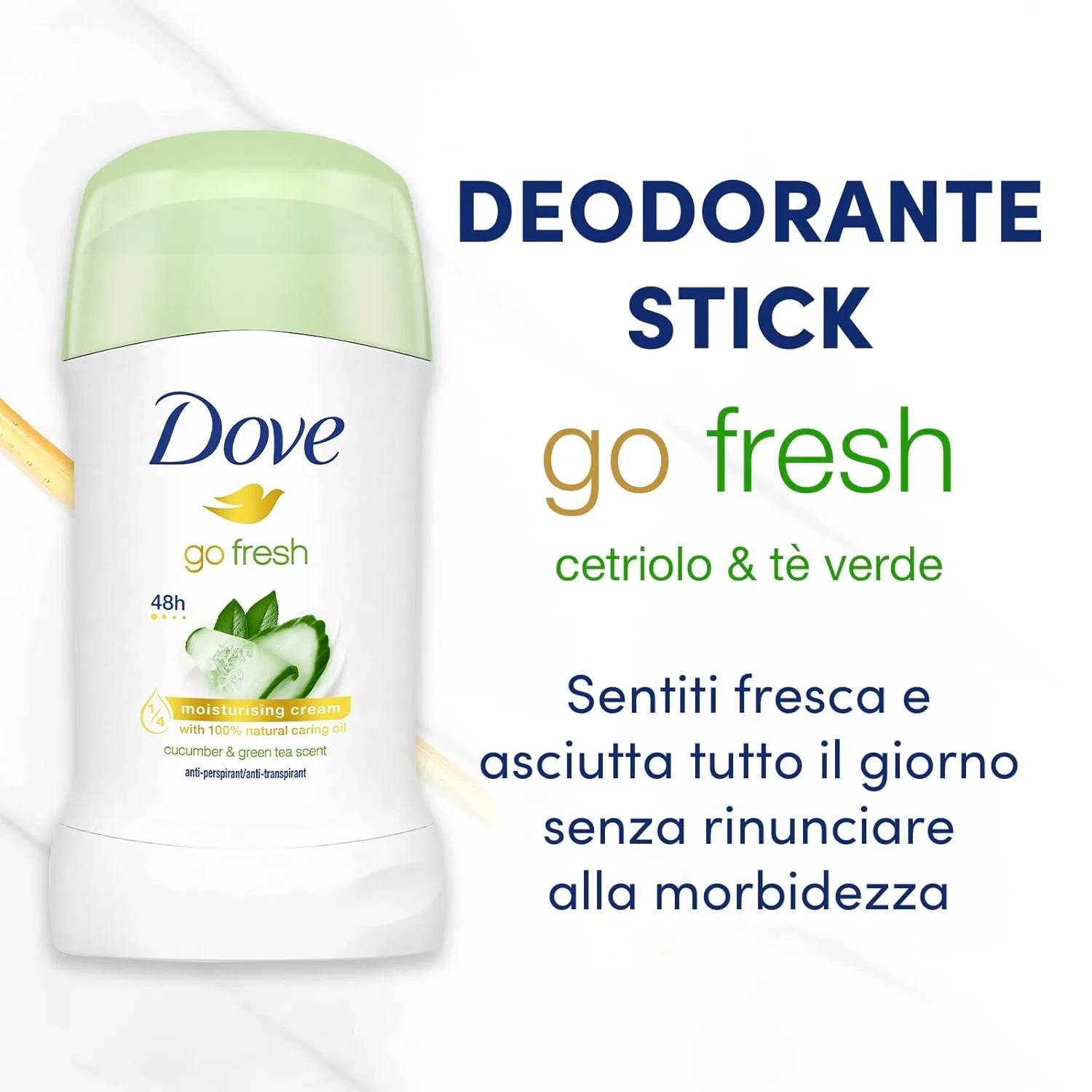 Антиперспирант-стик «Go Fresh Огурец и Зеленый Чай» от Dove Toni&Guy — фото 4