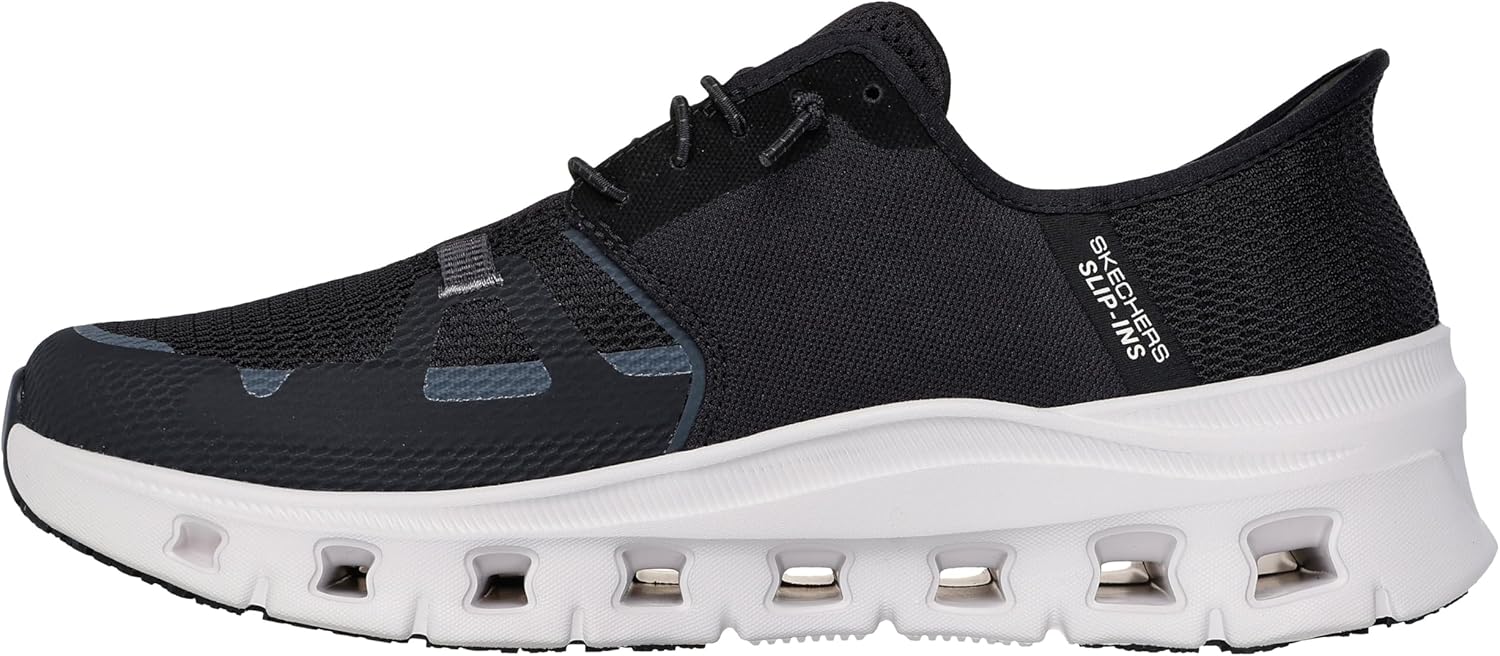 Мужские кроссовки Skechers Glide-Step Pro с противоскользящей подошвой, черный/серый — фото 2