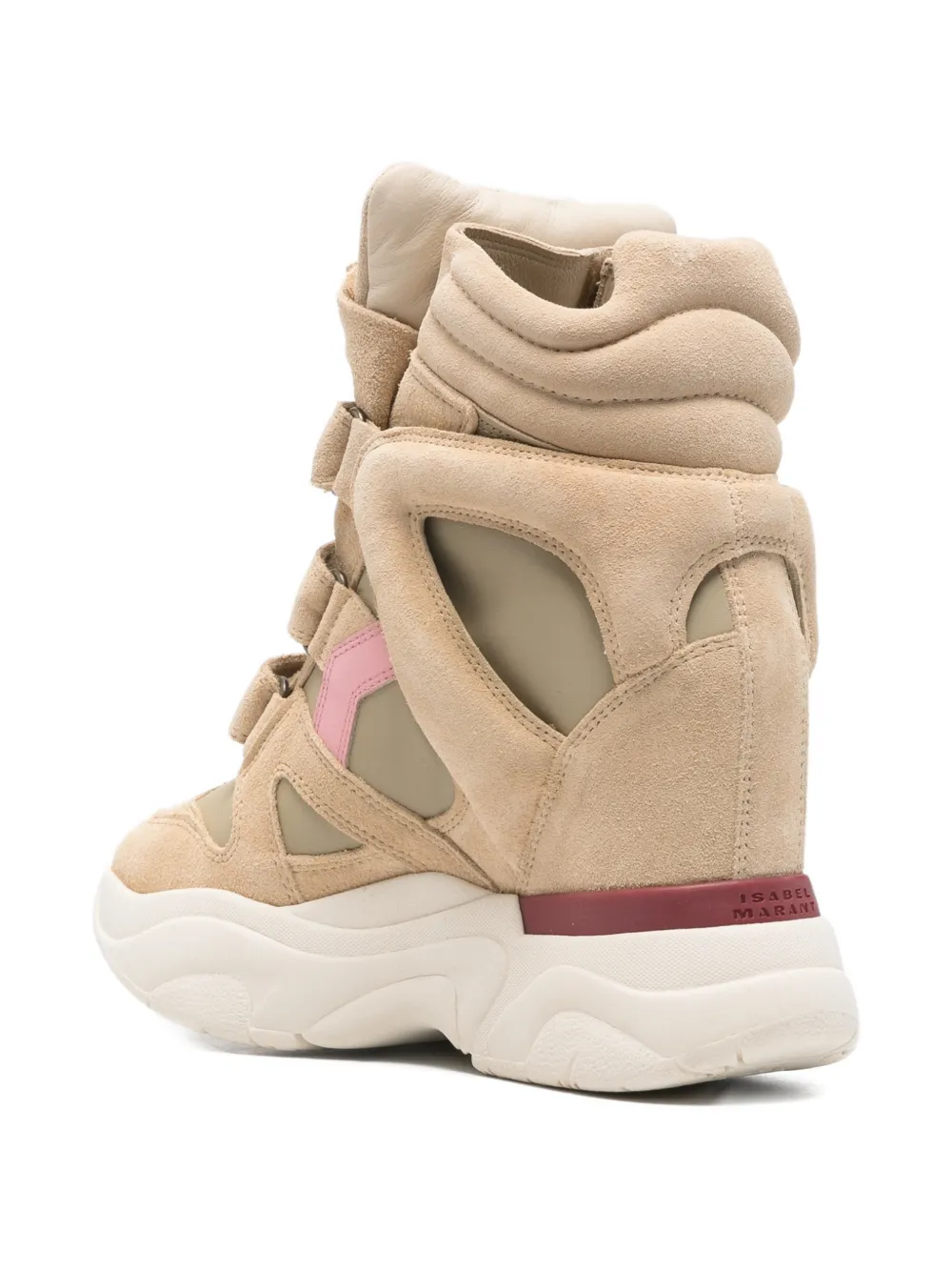 Ботильоны на платформе с застежками на липучках Isabel Marant, нейтральный — фото 3