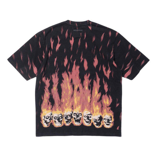 Футболка x mm6 maison margiela liquid blue oversized t-shirt 'black red' Supreme, черный — фото 2