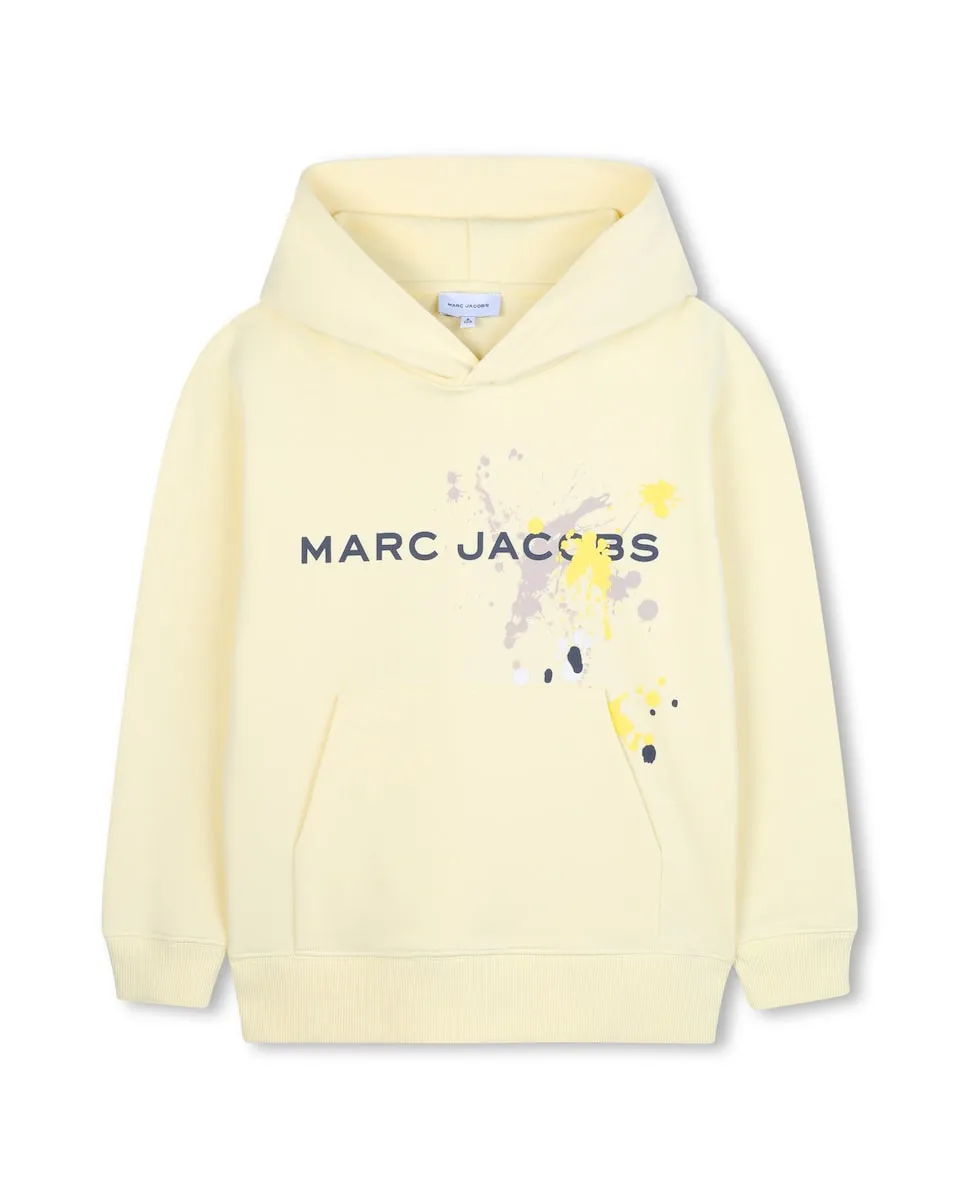 

Свитшот для мальчика из хлопка желтого цвета Marc Jacobs
